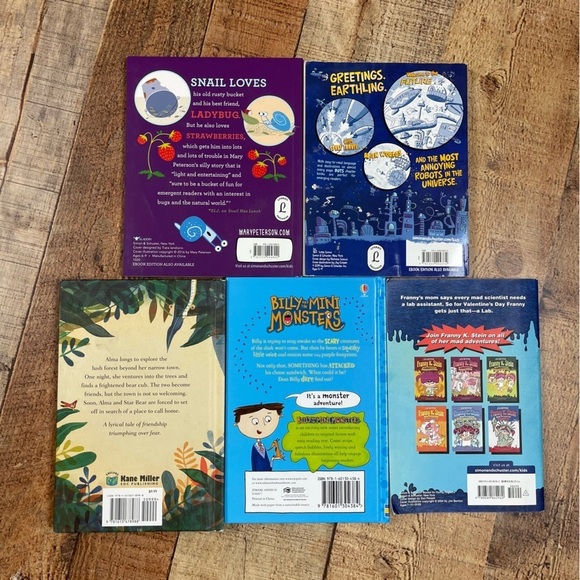 Illustrated Children's Chapter Books Bundle Set Monsters Robots Nature Scientist - Picture 2 of 8